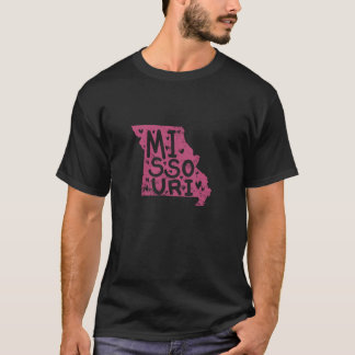 Missouri Map Outline USA America  T-Shirt