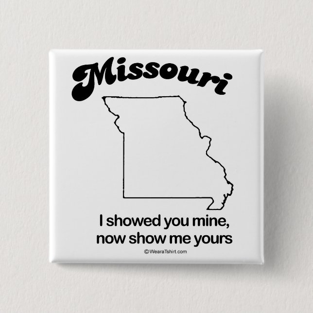 MISSOURI - "MISSOURI STATE MOTTO" T-shirts and Gea 15 Cm Square Badge (Front)