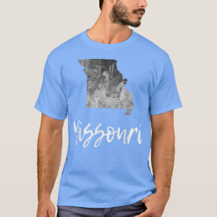 Missouri MO Map Grunge Vintage Graphic Home State  T-Shirt
