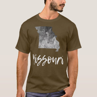 Missouri MO Map Grunge Vintage Graphic Home State  T-Shirt
