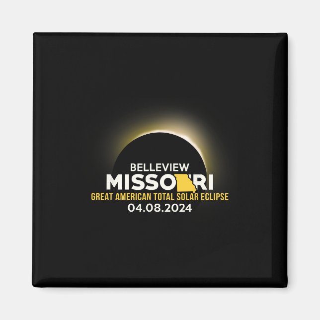 Missouri Mo Total Solar Eclipse 2024  Magnet (Front)