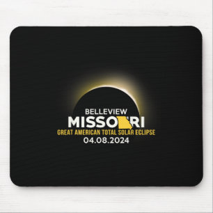 Missouri Mo Total Solar Eclipse 2024 Mouse Pad