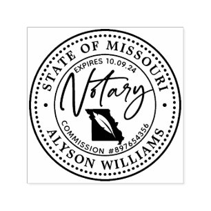 Missouri Modern Notary Public Self-inking Stamp