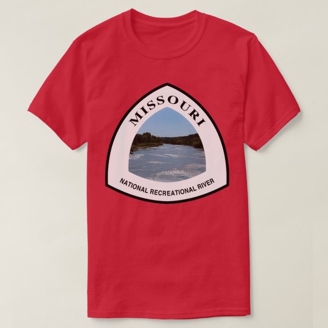 Missouri National Recreational River trail marker T-Shirt (Design Front)