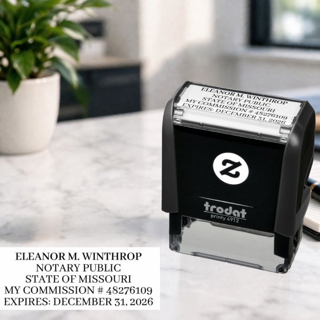 Missouri Notary Public Self-inking Stamp (Creator Uploaded)