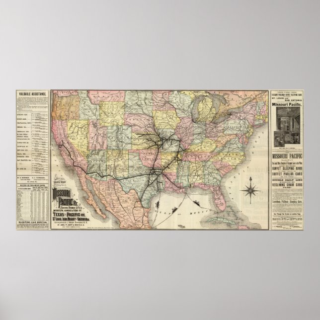 Missouri Pacific Railway Poster (Front)