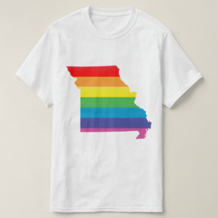 missouri pride. striped. T-Shirt