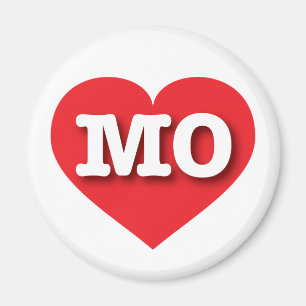 Missouri Red Heart - Big Love Magnet