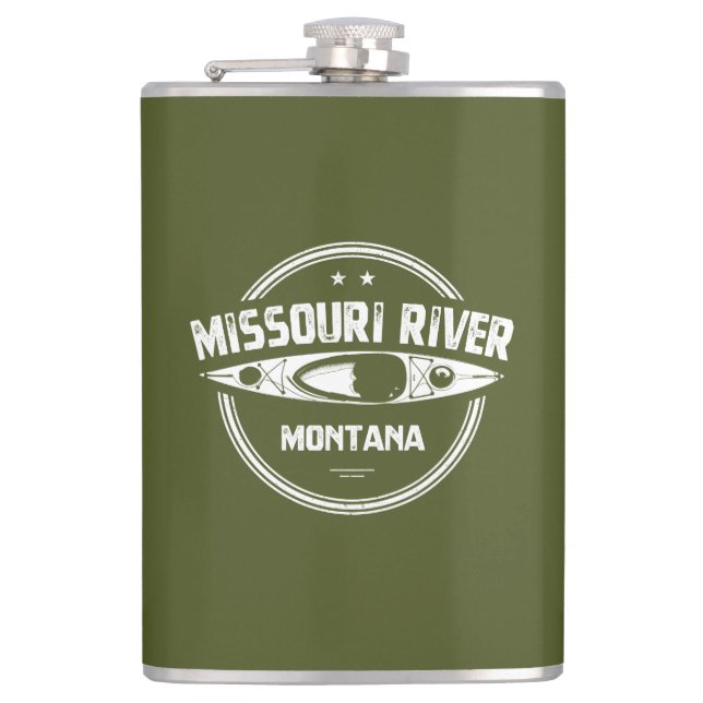 Missouri River, Montana Hip Flask (Front)