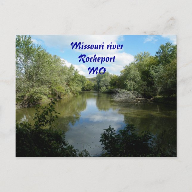 Missouri river postcard (Front)
