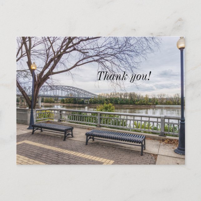 Missouri River View Thank You Postcard (Front)