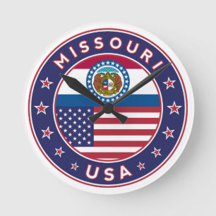Missouri Round Clock
