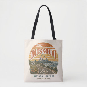 Missouri Route 66 Gateway City Riverfront Art Tote Bag