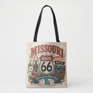 Missouri Route 66 Gateway Road Trip Carryall Chic Tote Bag