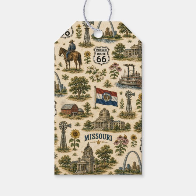 Missouri Route 66 Gift Gateway Tags (Front)