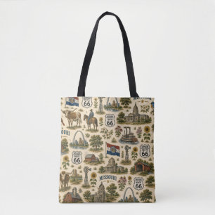 Missouri Route 66 Market Gateway Tote Bag