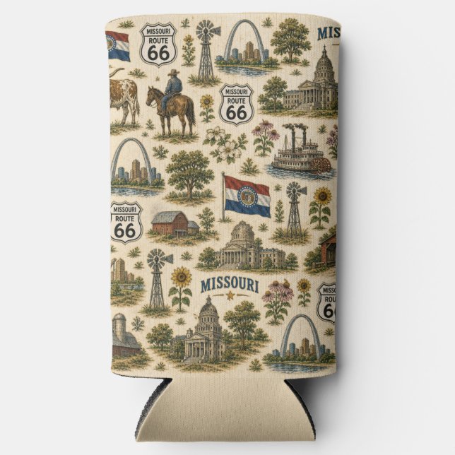 Missouri Route 66 River Chill   Seltzer Can Cooler (Front)