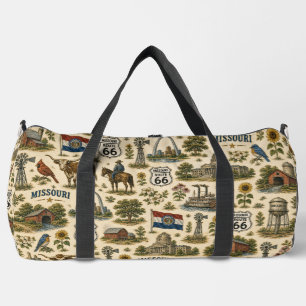 Missouri Route 66 Weekend Gateway Duffle Bag