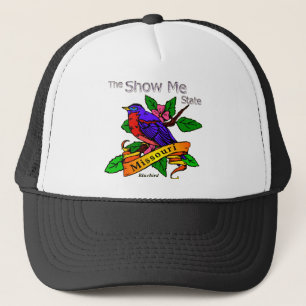Missouri Show Me Bluebird Trucker Hat