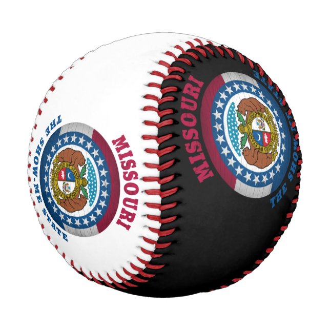 MISSOURI SHOW-ME STATE FLAG BASEBALL (Angled)