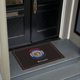 MISSOURI SHOW-ME STATE FLAG DOORMAT