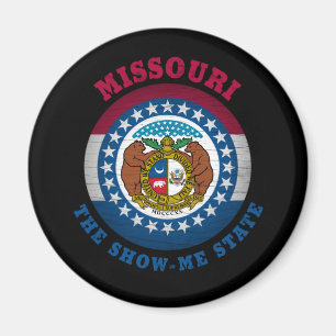 MISSOURI SHOW-ME STATE FLAG MAGNET