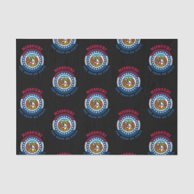 MISSOURI SHOW-ME STATE FLAG TISSUE PAPER (Front)