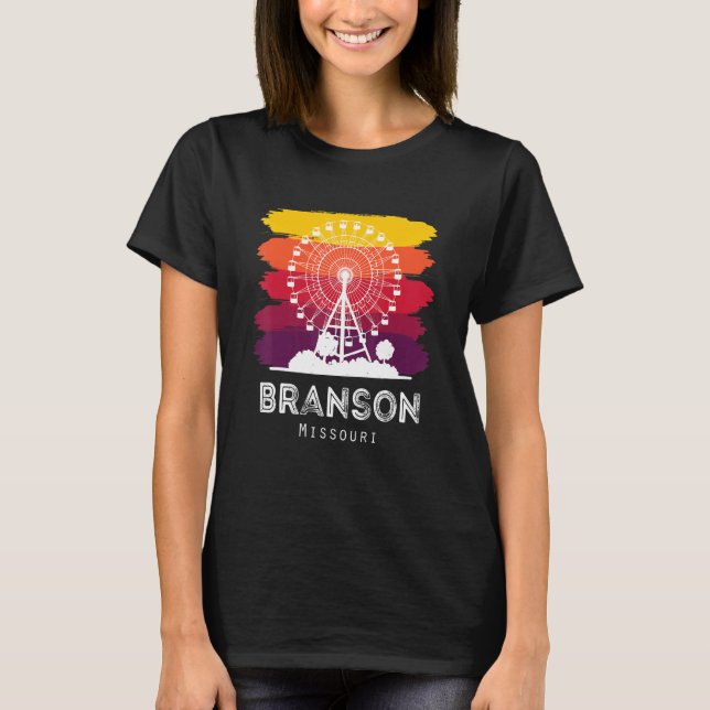 Missouri Souvenir Branson Travel Hike Camping Vaca T-Shirt (Front)