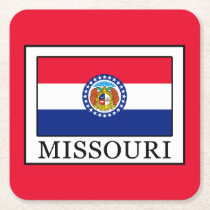 Missouri Square Paper Coaster