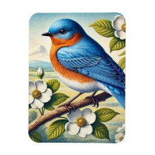 Missouri State Bird Eastern Bluebird Magnet