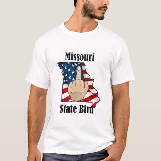 Missouri state bird t-shirt middle finger