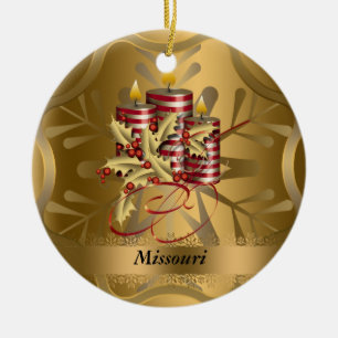 Missouri State Christmas Ornament
