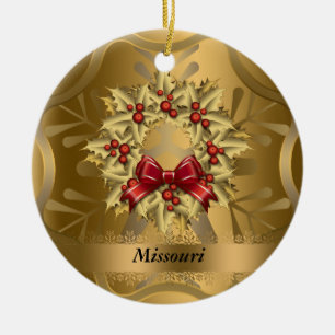 Missouri State Christmas Ornament