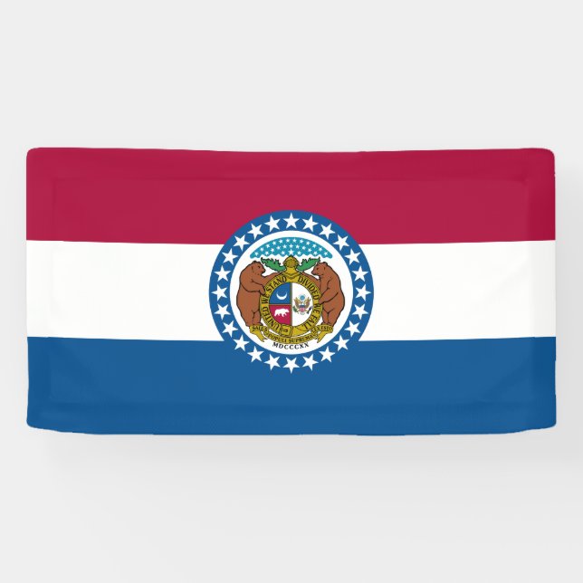 Missouri State Flag Banner (Horizontal)