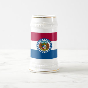 Missouri State Flag Beer Stein