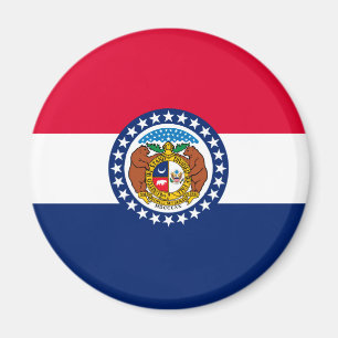 Missouri State Flag Design Magnet