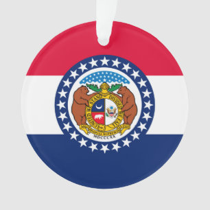 Missouri State Flag Design Ornament