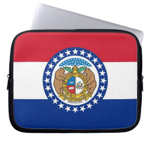 Missouri State Flag Laptop Sleeve