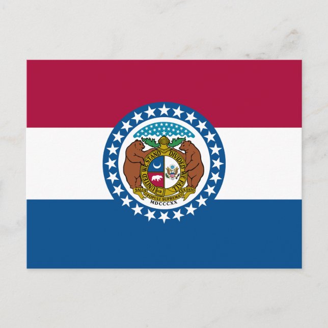 Missouri State Flag Postcard (Front)