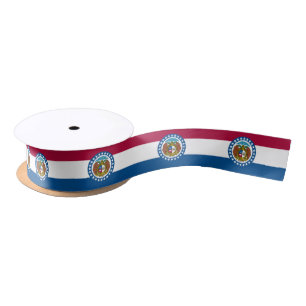 Missouri State Flag Satin Ribbon