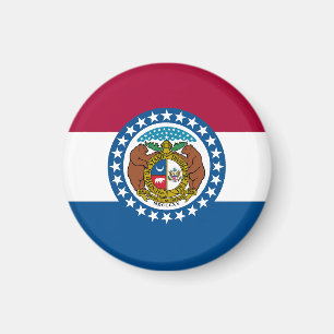 Missouri State Flag USA Magnet