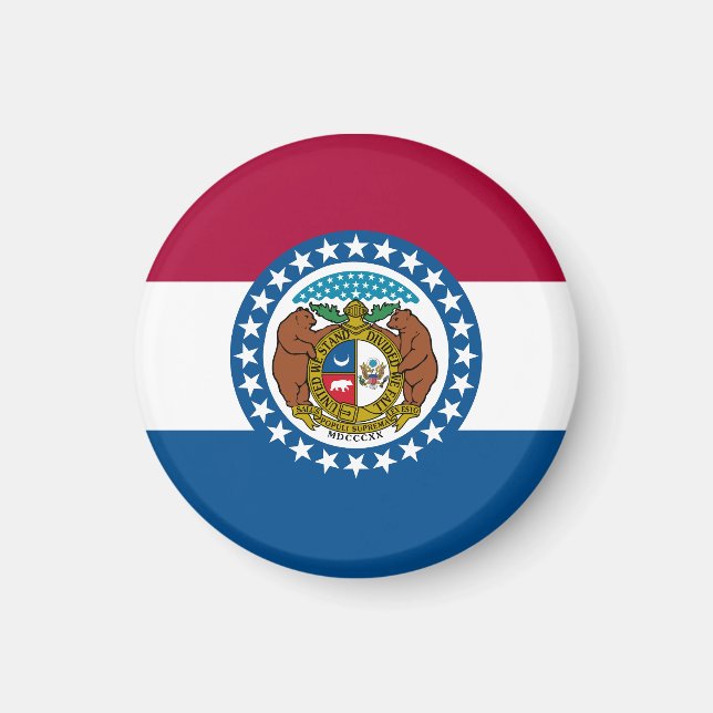 Missouri State Flag USA Magnet (Front)