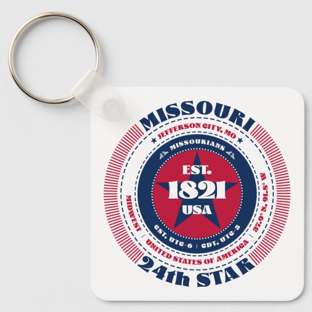 Missouri State Keychain (Front)