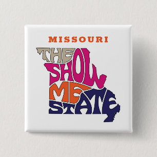 Missouri State Nickname Word Art 15 Cm Square Badge