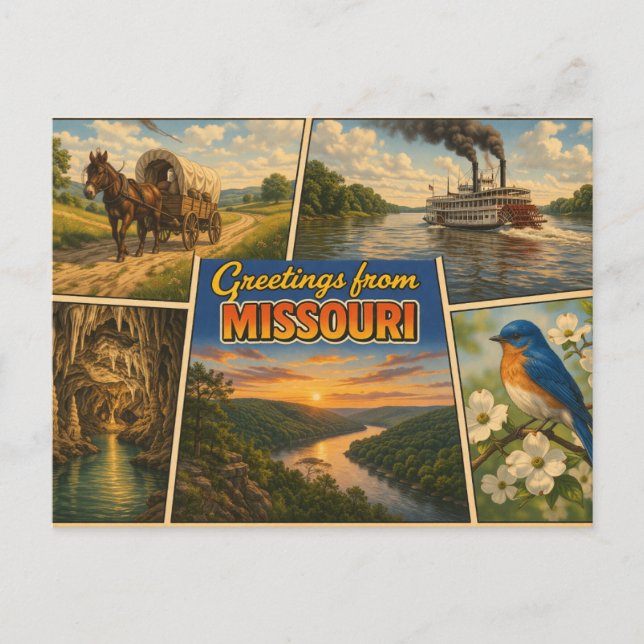 Missouri State Postcard (Front)