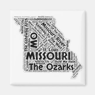 Missouri State Word Cloud Magnet