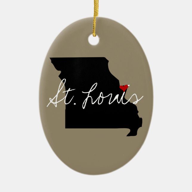 Missouri Town Ceramic Tree Decoration (Front)