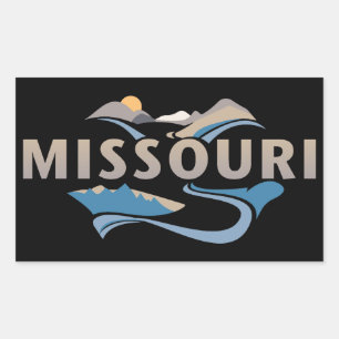 Missouri United States of America Rectangular Sticker