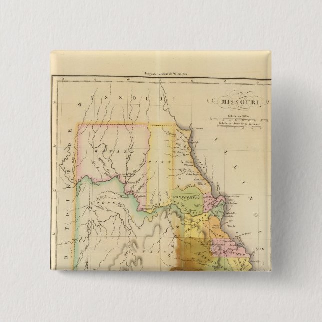 Missouri US 15 Cm Square Badge (Front)