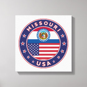 Missouri, USA States, Missouri canvas, poster Canvas Print